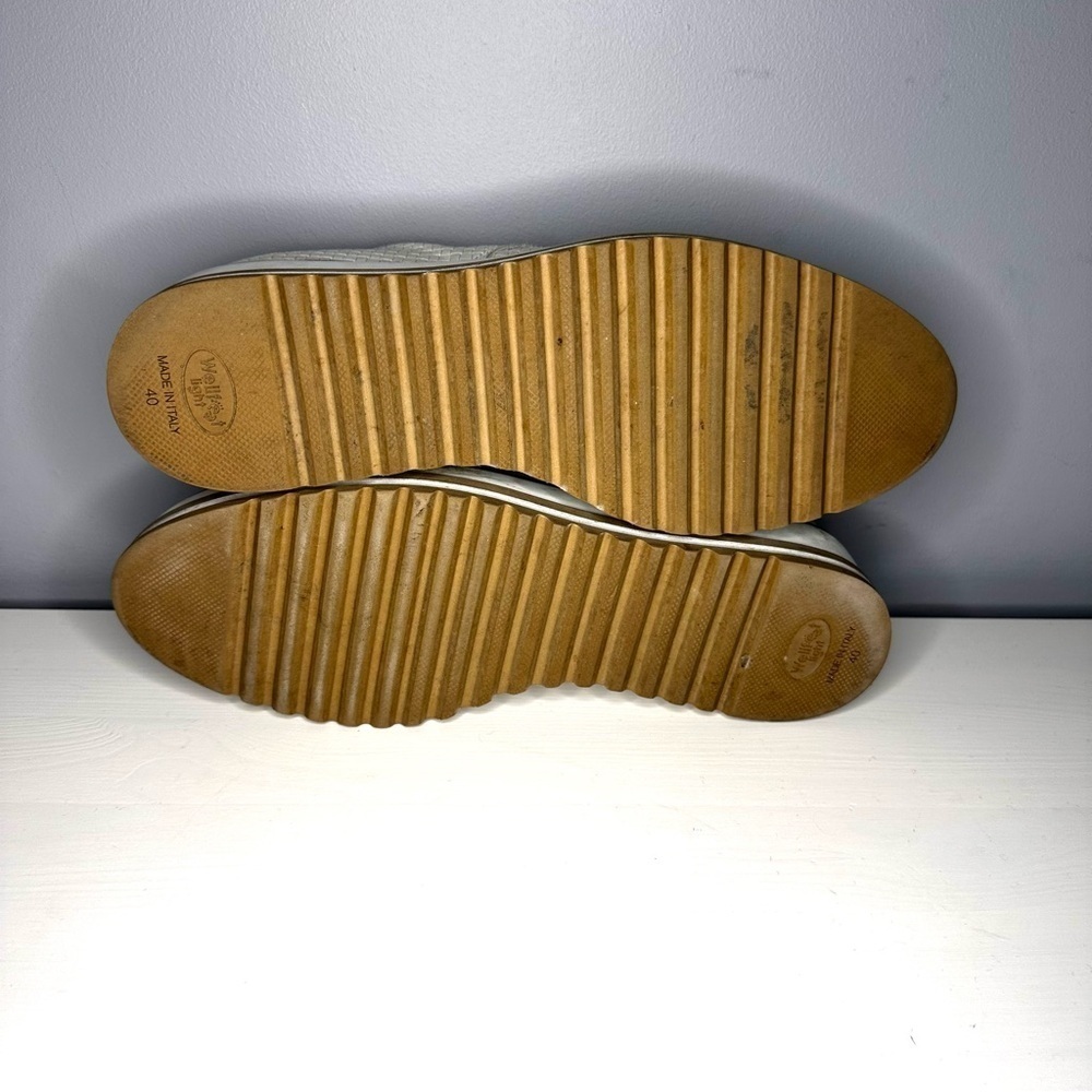 Summit White Mountain Leather Oxford. Perforated, platform, Italy, Wellfeet 9.5 - Picture 5 of 7